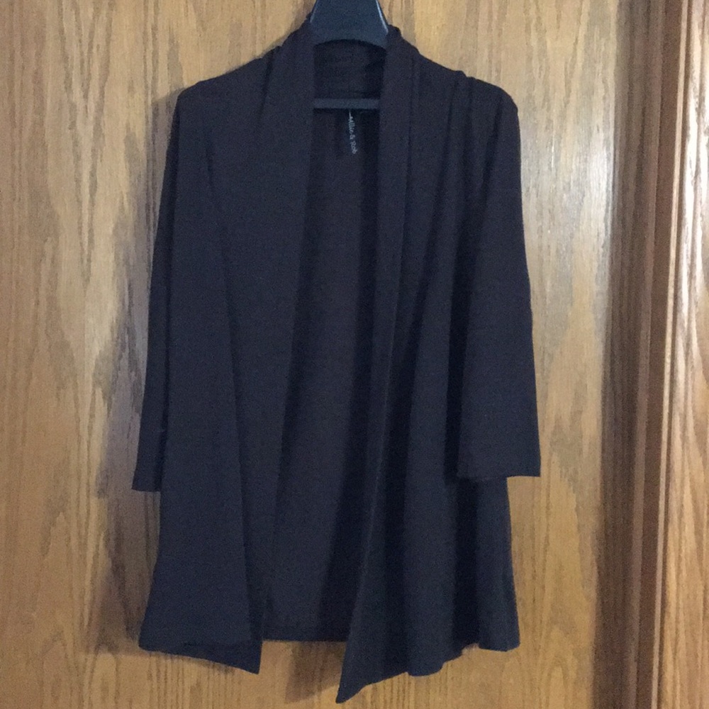 Allie and Rob brown cardigan